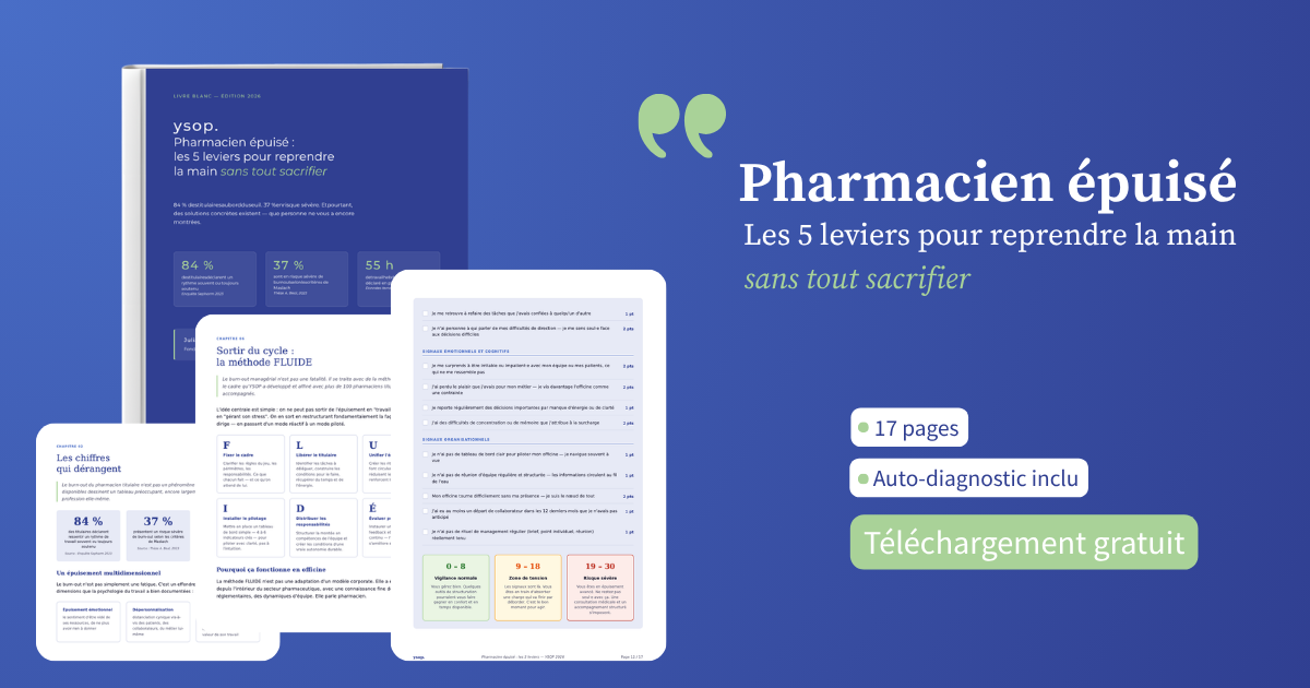 Livre blanc - pharmacien epuise. Cover